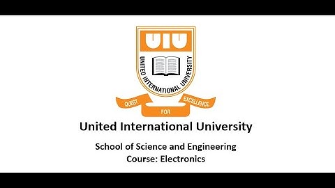 Electronics- Lecture-1  [MD Abir Hassan]