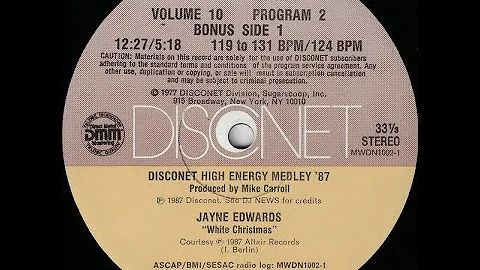 Disconet Volume 10, Program 2 / Jayne Edwards - White Christmas (1987)