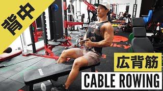 Latissimus Dorsi Training] Correct Form for Cable Rowing (Machine