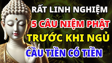 RẤT LINH NGHIỆM - 5 CÂU NIỆM PHẬT TRƯỚC KHI NGỦ - CẦU TIỀN CÓ TIỀN  |Bước Chân Chánh Niệm