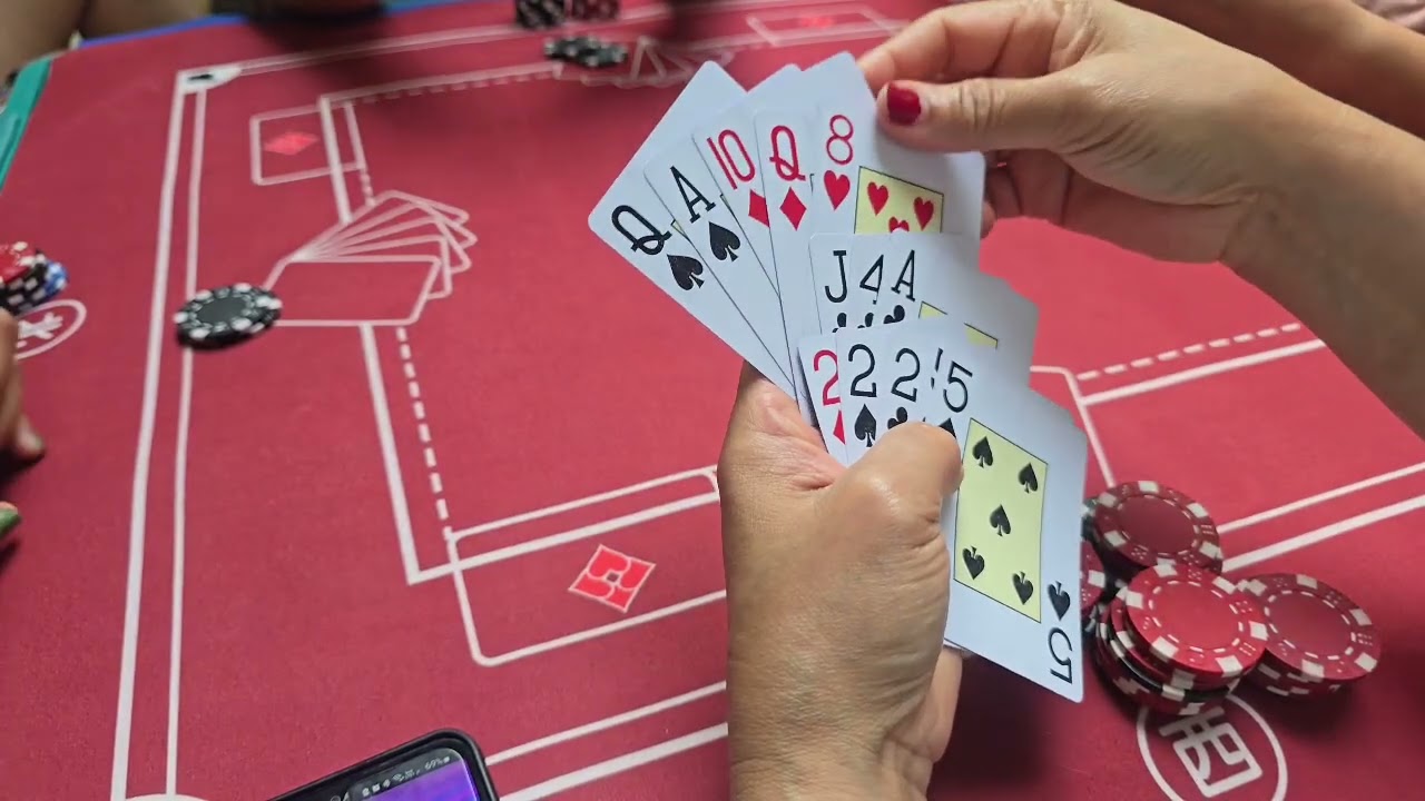 Pusoy Miss Jo ang bangka #friendship #pusoy #ofwlife #cardgame 