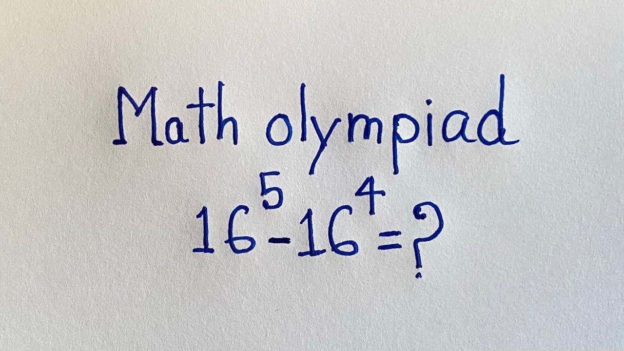 Эти математические приёмы помогут вам на экзамене по математике | 16^5 - 16^4 =?