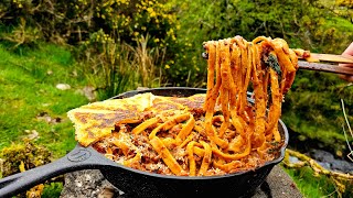 Best Fresh Pasta Bolognese From Scratch In The Forest Relaxing Cooking With Asmr
