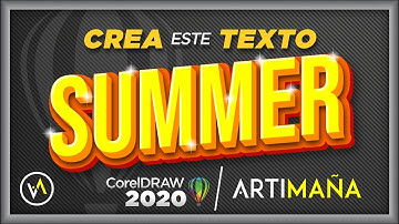 EFECTO TEXTO 3D en COREL DRAW  2022 EFECTO de SILUETA