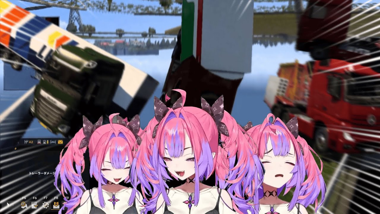 매 순간이 하이라이트인 비비의 유로트럭ㅋㅋㅋㅋ [ 홀로라이브/키키라라 비비 ]