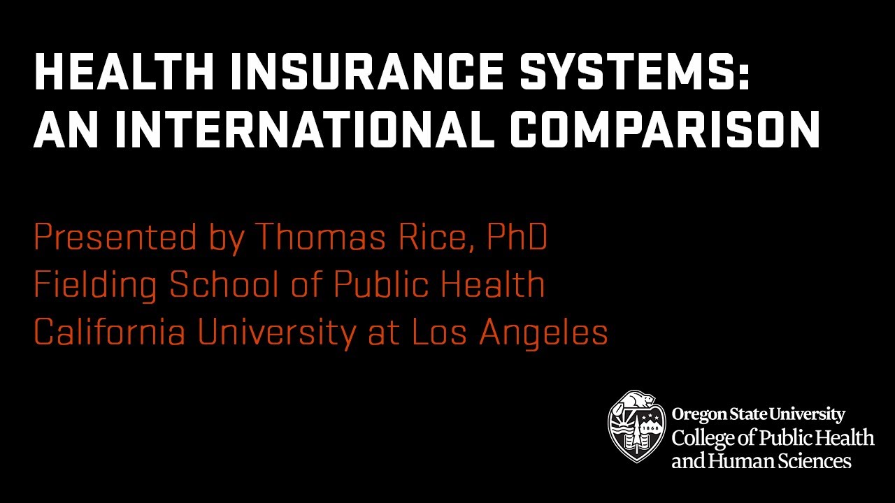Health insurance systems: An international comparison