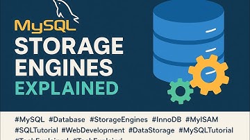 MySQL Storage Engines Explained | InnoDB vs MyISAM & More