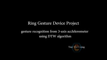 Ring Gesture Project - Gesture recognition from 3-axis accelerometer using DTW algorithm
