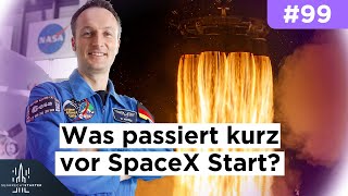 Die letzten Stunden vor dem Start: Matthias Maurer reitet den SpaceX Drachen