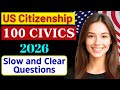 2026 RANDOM 100 civics questions and answers - U.S. citizenship interview I N400 Interview #n400