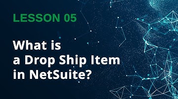 What is a Drop Ship Item in NetSuite? - Lesson 05