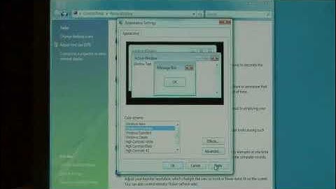 How to Enable or Disable the Aero Effect on Windows Vista