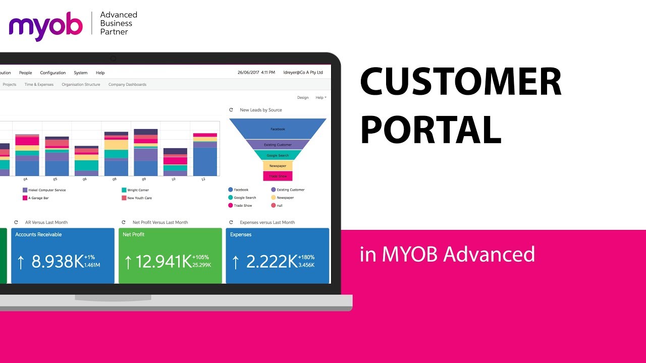 The Customer Portal In Myob Advanced Youtube