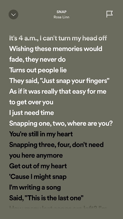 Rosa Linn - SNAP #spotifylyrics #hits #trending #tiktok #lyrics #viralhits #rosalinn #music