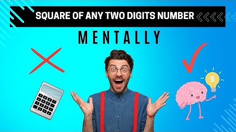 2 Mind-Blowing Math Tricks to Find Squares Mentally | Easy Mental Math Tips