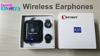 Chevron TouchSense X3T Wireless Earphones 2018 Unboxing