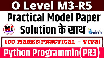 Python Practical Model Paper With Solution | o level python practical 2024 | Practical O Level