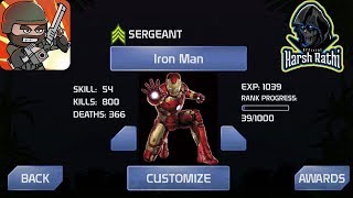 ⚡ Mini Militia Hack ⚡ New IRON MAN version mod Apk for doodle army latest screenshot 3