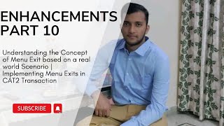 11.10  Menu Exits in Enhancements