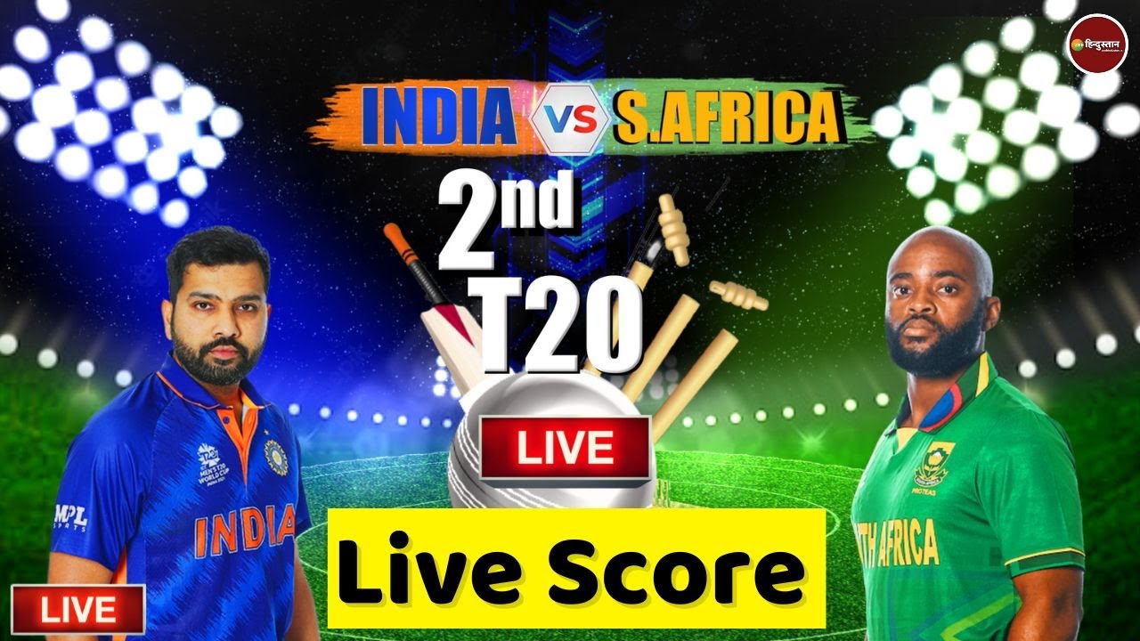 India vs South Africa Live IND vs SA 2nd T20 Rohit Sharma Temba Bavuma Guwahati Live Score