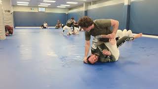 Second Stripe Blue Belt vs. Gracie University Blue Belt - No Gi Sparring