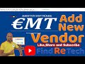 How to Add new vendor in EMT ERP, #findretech #solution #erp #like #share #comment #subscribe