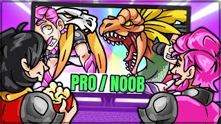 WHAT HAPPENED TO US - Pro and Noob VS First Generations Ultimate Pro and Noob! (Monster Hunter Fun)