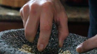 Ready to season and clean your molcajetes? mortar pestles are
sometimes called molcajete, thai stone, suribachi) if you seeing black
grit in gua...