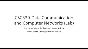 DCCN Lab Lecture 1