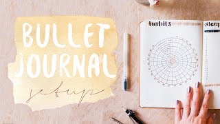 PLAN WITH ME | January Bullet Journal Setup 2018 | Circular Habit Tracker