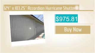 124'' x 103.25'' Accordion Hurricane Shutter