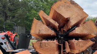 Splitting before the Storm Hits #firewood #splitting #splittingfirewood