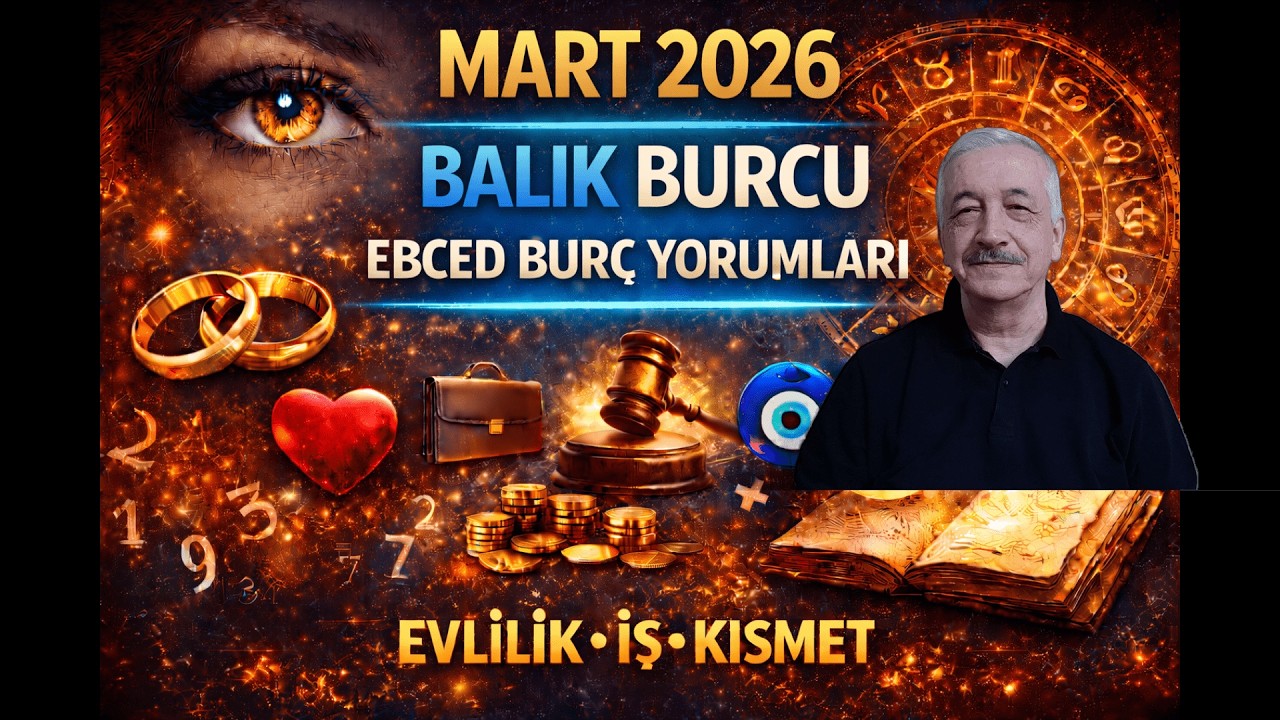 BALIK BURCU MART AYI 2026 Ebced Hesabıyla Burç yorumları.  Nazar mı Enerji mi Ruhsal Temizlikmi