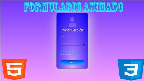 ✅Como Hago un Formulario Animado Usando HTML CSS y Javascript || desarrollo web Frontend