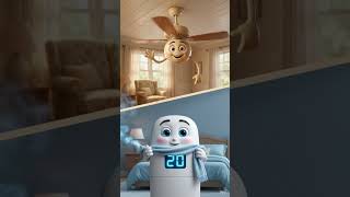 AC vs Ceiling fan #aivideo #aianimation #aiart #aicartoon #aicartoonvideo #ai #aicontent #aicreator