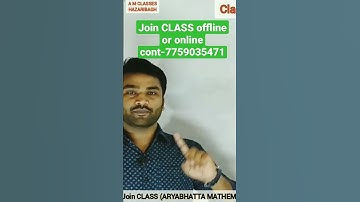 ARYABHATTA MATHEMATICS CLASSES HAZARIBAGH BY CHANDAN SIR