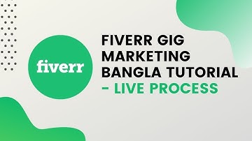 Fiverr gig marketing Bangla Tutorial | fiverr gig social media marketing