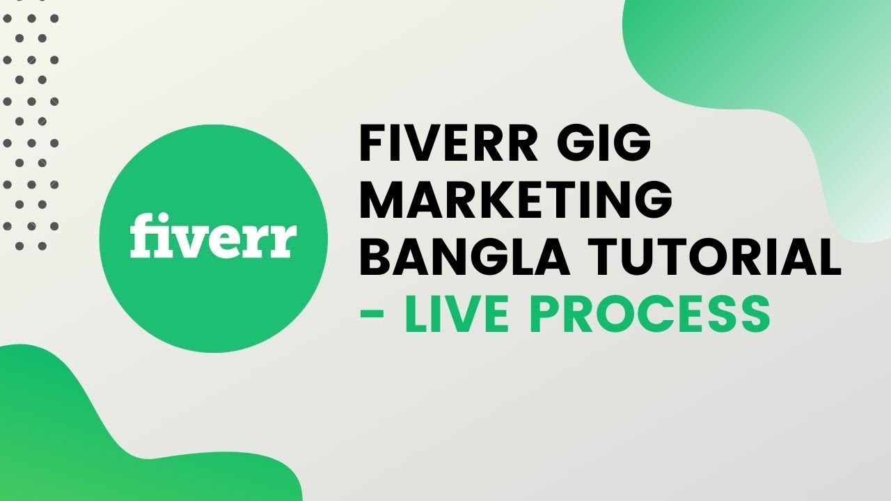 Fiverr gig marketing Bangla Tutorial | fiverr gig social media ...