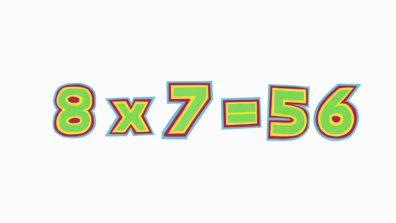 Relaxing 7 Times Table - Easy Multiplication Learning for Kids ...