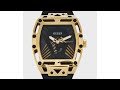 Unboxing guess watch gw0500g1 for men balckgold japanese quartz movement soft silicone strap