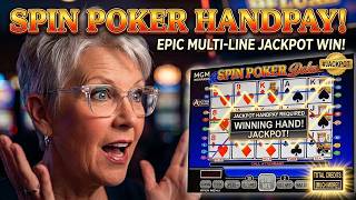 Vegas Slots SPIN POKER HANDPAY Epic Win Moment #videopoker #casino #jackpot screenshot 5