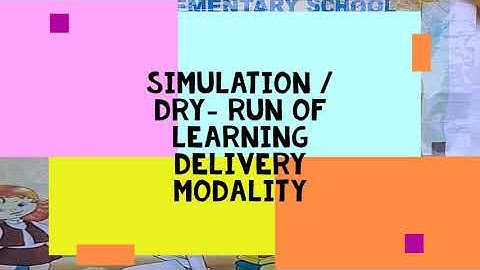 Dry_Run/Simulation of Learning Delivery Modality for S.Y. 2020-2021
