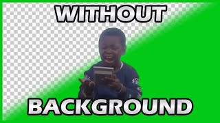 Calculator kid (green screen without background)