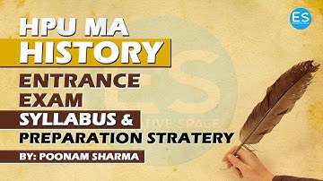 How To Prepare HPU MA History Entrance Exam | Syllabus Question Paper Pattern | HPU & SPU MA History