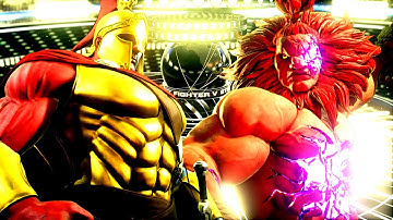 Gill vs Akuma (Hardest AI CPU) - Street Fighter V