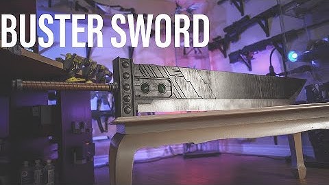 3D Printing Final Fantasy 7 Buster Sword Timelapse