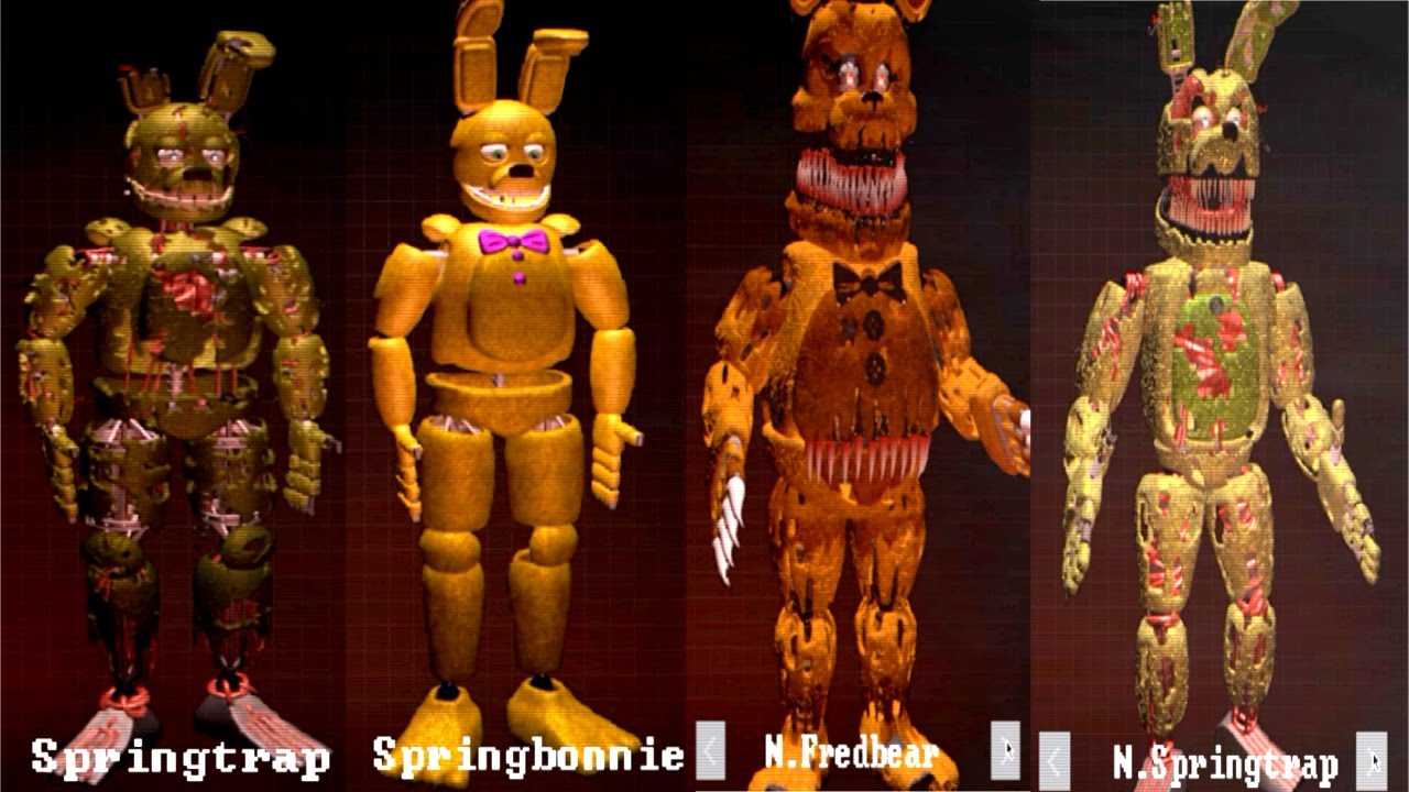 FNaF 3] All of Characters (And some extra ones) : r/fivenightsatfreddys