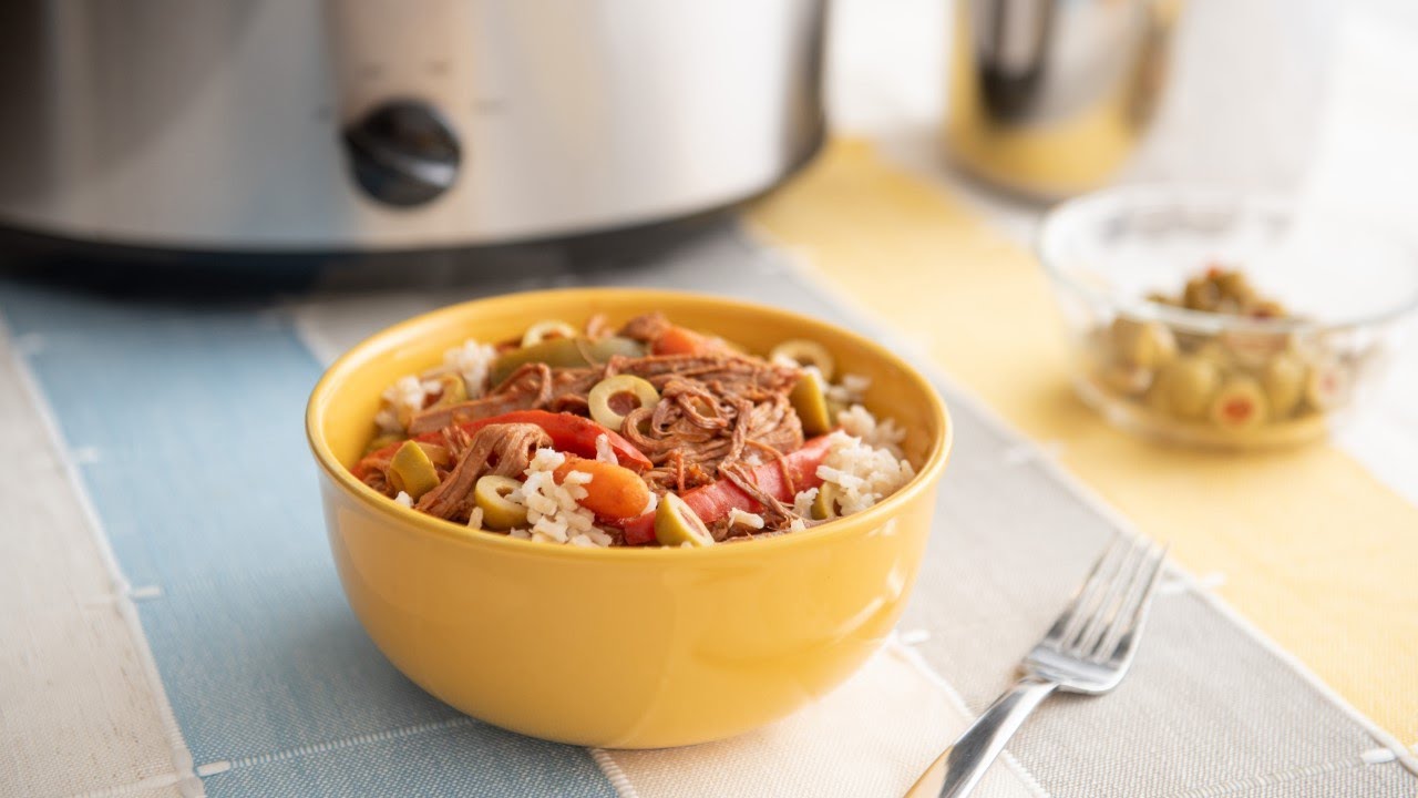 Slow Cooker Spanish Beef Recipe YouTube