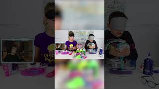 Reacting to FUNNIEST SIS vs BRO SLIME video #shorts #sisvsbro #slime