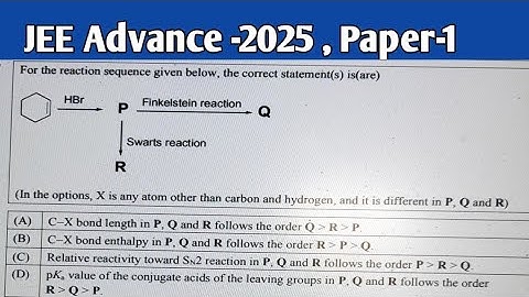 For the reaction sequence given below, the correct statement.. |JEE ADV-2025 | Organic Chemistry